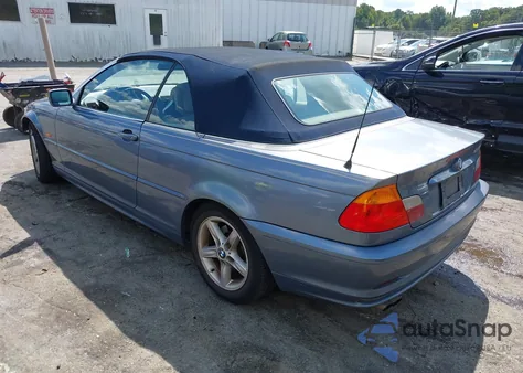 2002 BMW 325Ci z USA, uszkodzony, nr VIN WBABS33402PG85601
